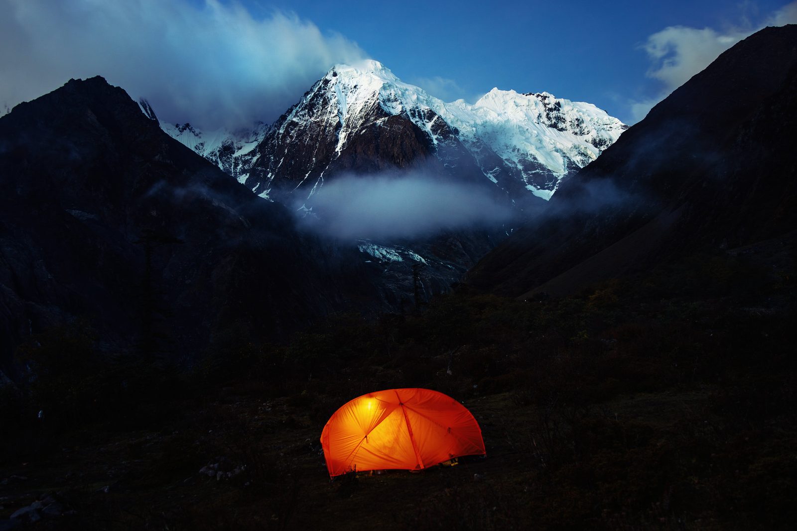 Camping the whole way in