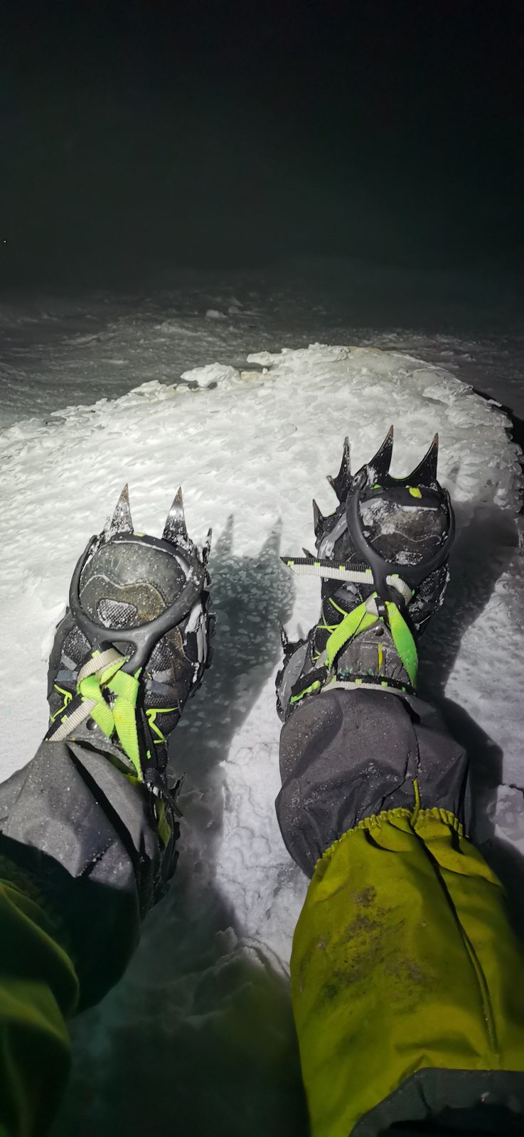 Crampons on, guide by your side