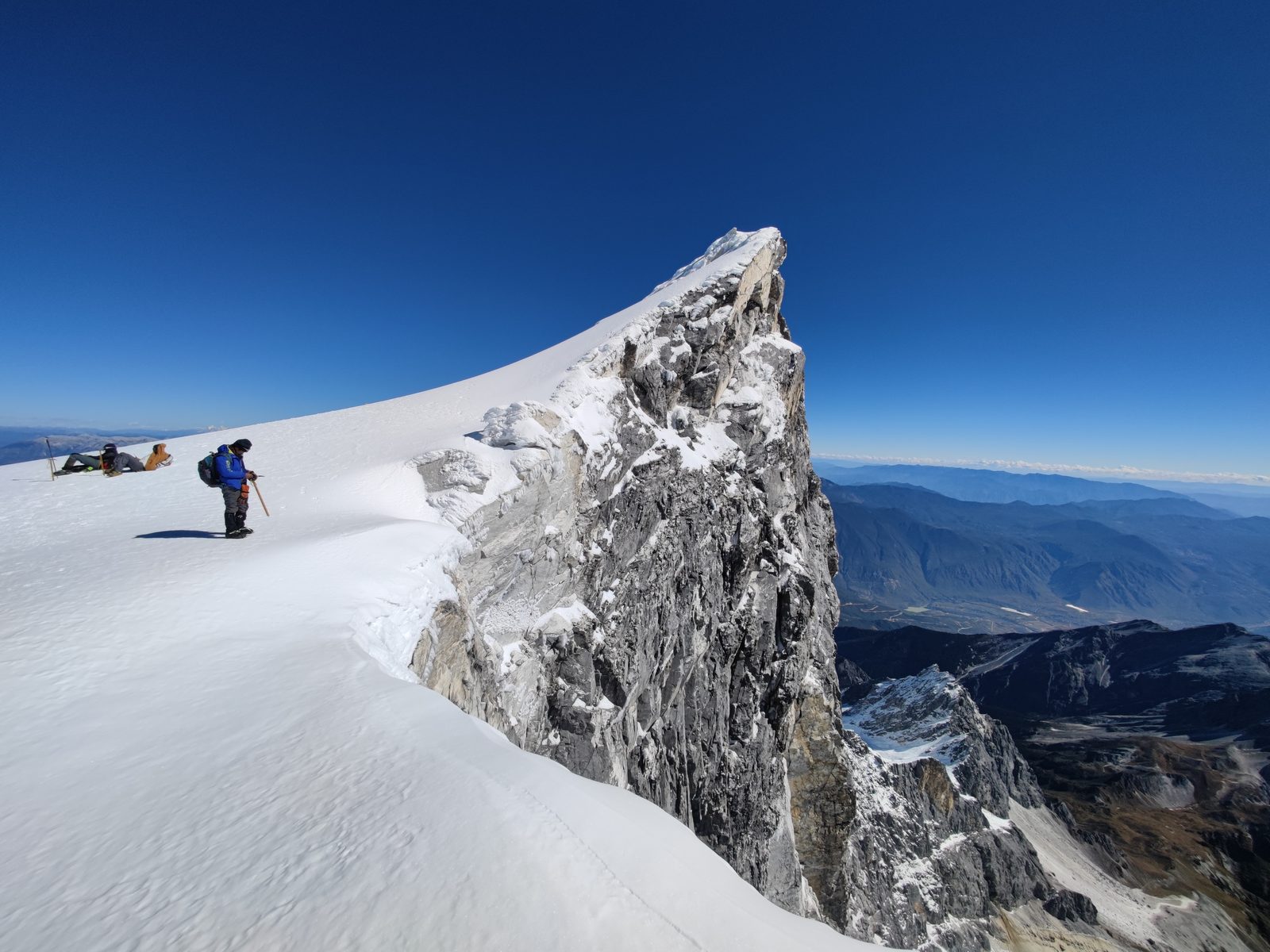 Standing on Haba's 5,396m summit